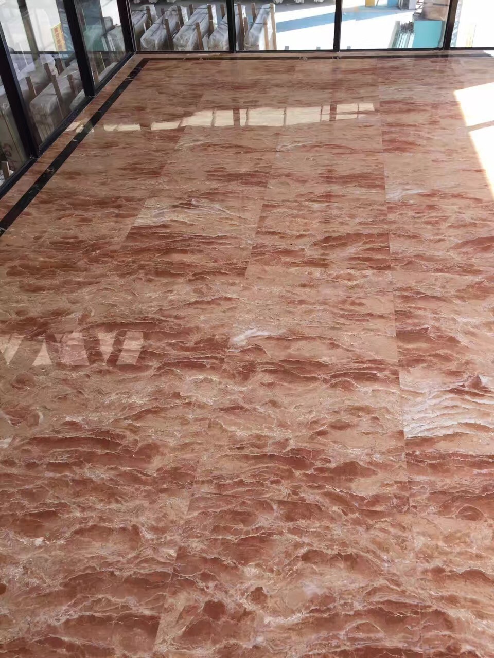 Italy red white cream rosa alicante verona stone tile floor burgundy polished tea rose and pink marble