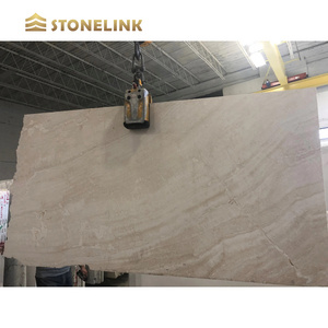 Wholesale Polished Filled Holes Ivory White Travertine Stone Sheet Wall Panel Slabs Flooring