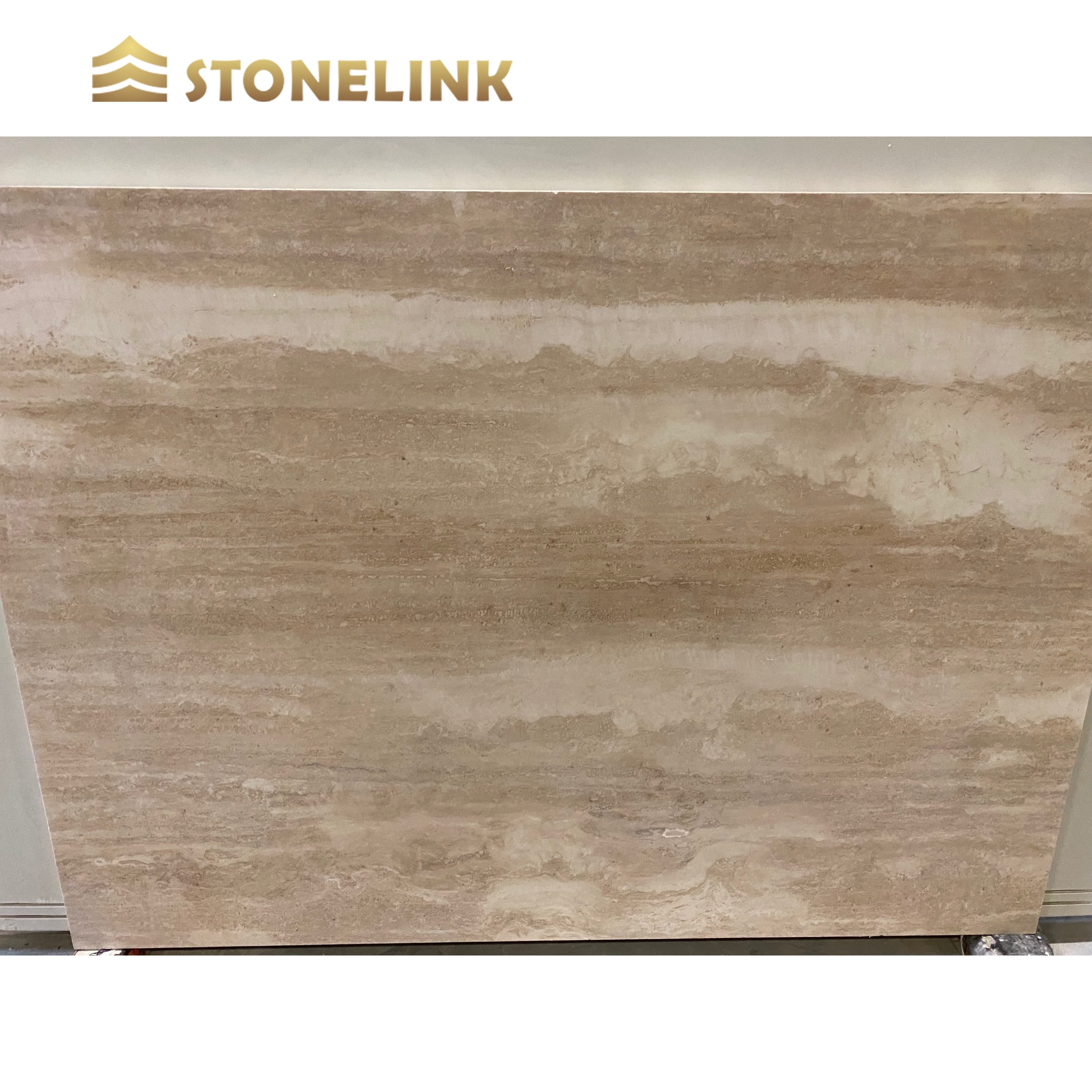 Wholesale Polished Filled Holes Ivory White Travertine Stone Sheet Wall Panel Slabs Flooring