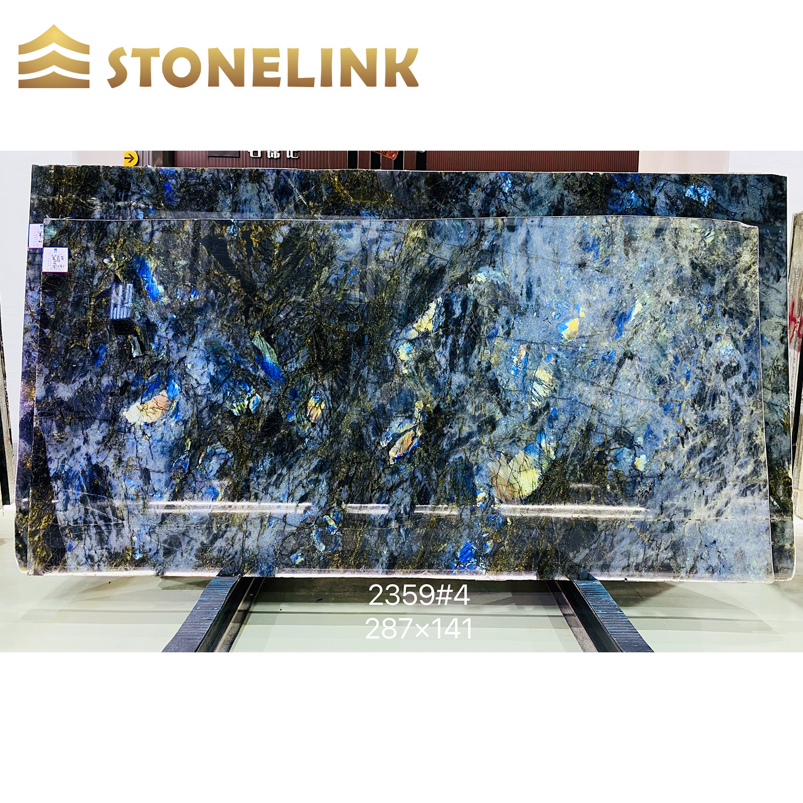 StoneLink Luxury Stone Blue Labradorite Granite Slabs Table Tops Countertops Home And Villa Design Decoration