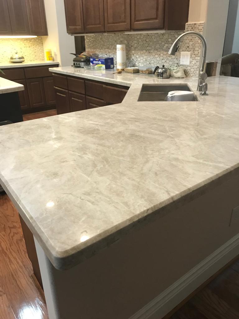 Luxury Natural Stone Quartzite Countertops Taj Mahal Quartzite Big Slabs Brazil Granite