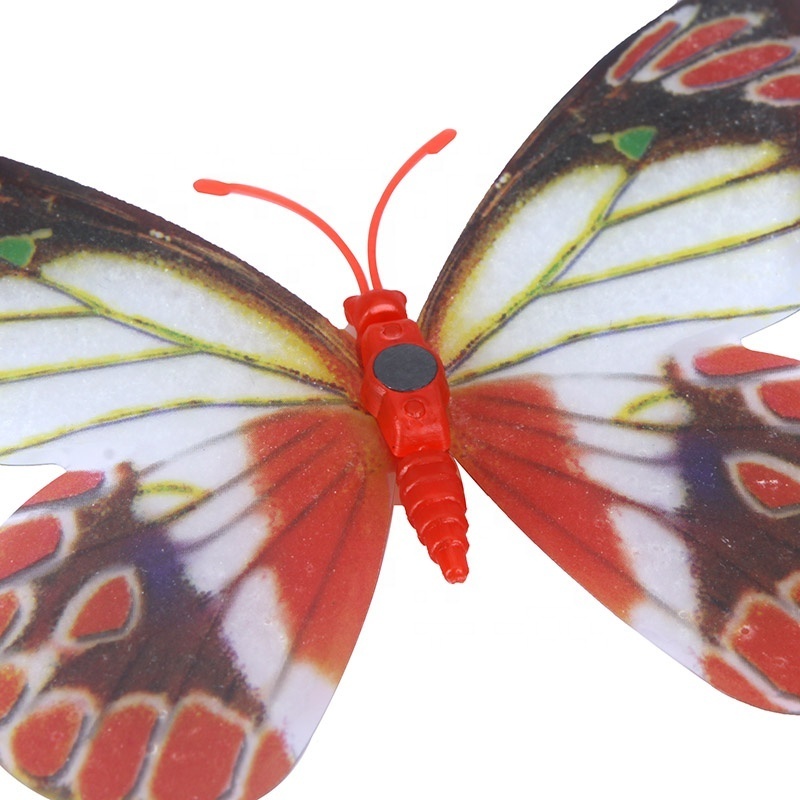 Sample Buttefly Ref Magnet Design Emulational plastic pvc magnetic butterfly with ferrite magnet ...