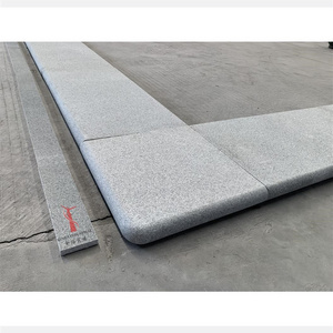 Natural Stone Light Grey Granite Swimming Pool Edge Bullnose Coping Stone Trim Border for Home Decor