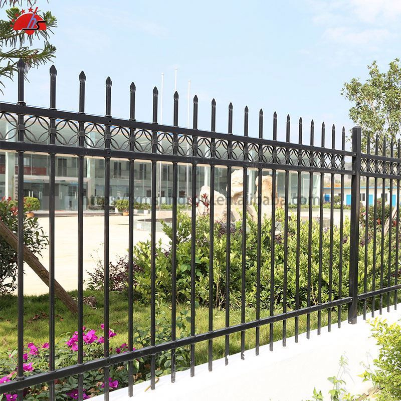 fencing modern galvanized and powder coated tubular steel picket fence design philippines