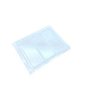 Customize clear PET plastic blister clamshell packaging box for capsules troches tablets