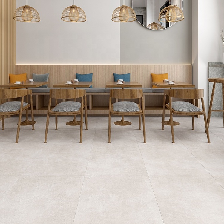 600X600 60X120 Rustic Floor Tile Factory High Quality Cement Conrete Look Matt Finish Porcelain Glazed Tile Floor Concrete Tile