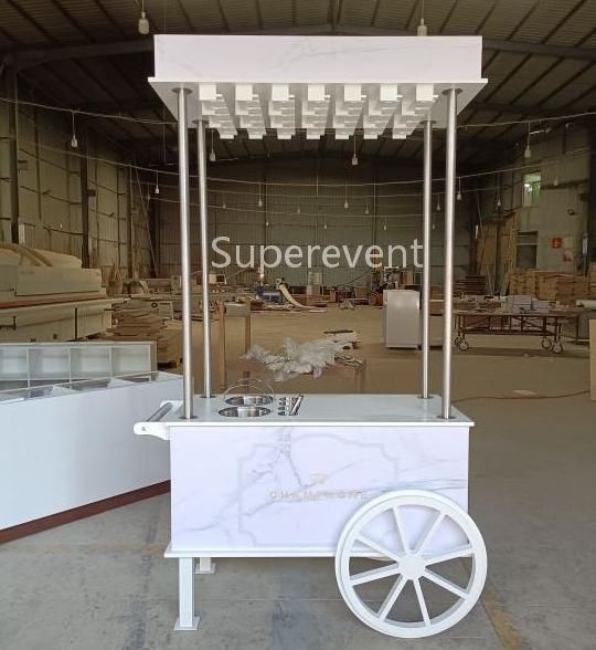 New Arrival Modern Style Desert Candy Champagne Cart Wedding Decoration Champagne Cart for Event Wheels