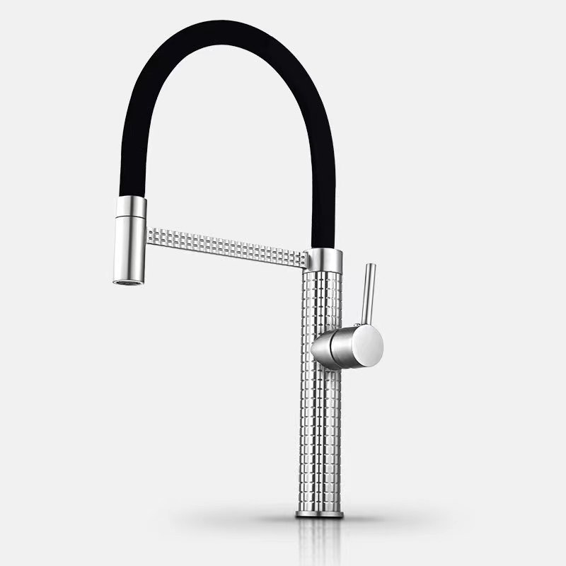 Factory cheap black gun gray wiredrawing Jinzhineng touch sensitive pull smart touch kitchen faucet