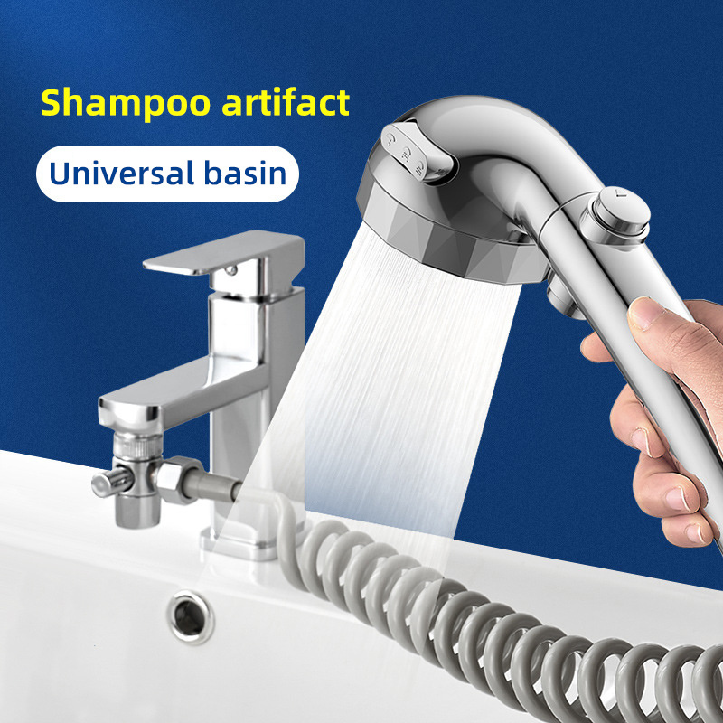 Hand Shower Hose Sprayer Shower Head Attaches To Faucet,Dog Bathing Hose Shower Set For Laundry Bathroom Kitchen