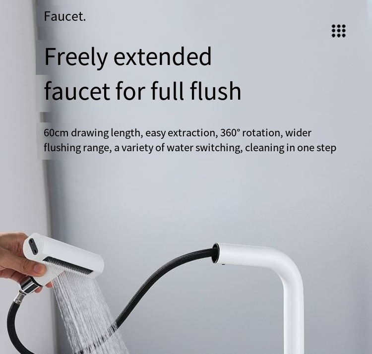 smart Dual-Use Home Flying Rain Waterfall Kitchen Faucet Pull Anti-Splash Sink Cold Hot Features Wash Basin faucet