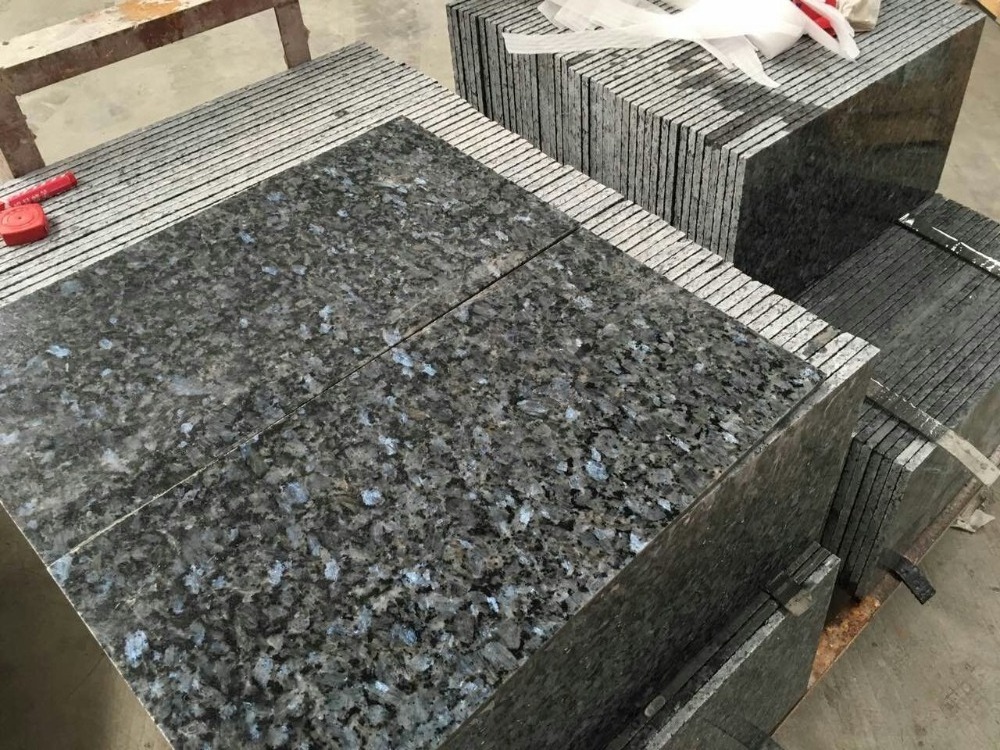 Pearl Blue granite for countertops and wall tiles