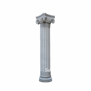 Classic design Roman column natural stone pillar white marble wedding column