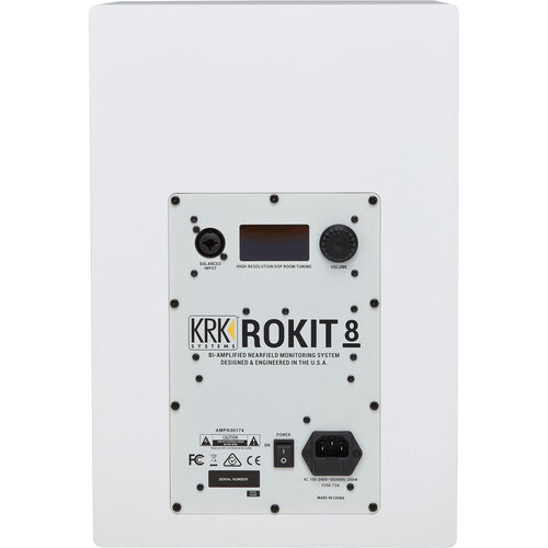 FULLY LOADED HOT KRK ROKIT 8 G4 White Noise 8 2-Way Active Studio Monitor (Single White)