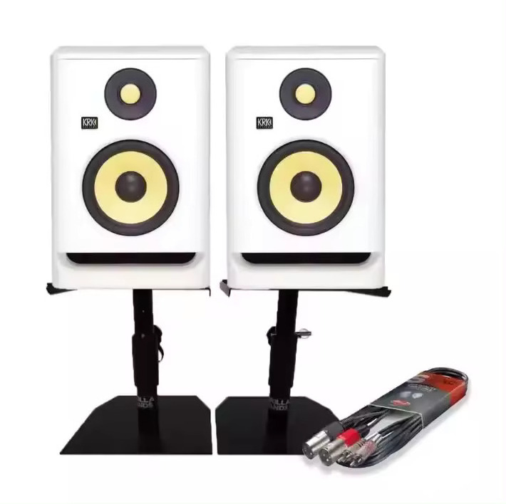 FULLY STOCKED  KRK ROKIT 8 G4 9'' 2 Way Active Studio Monitor Kit (Pair White Color) Speaker