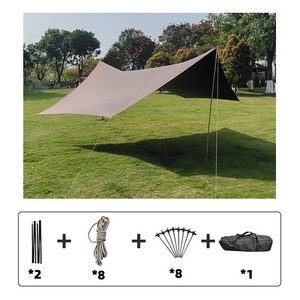 Custom Rainfly Rain Tarp Tent Shelter Portable Picnic Shadow Large Tarp Shelter Tents Camping Fly Sheet