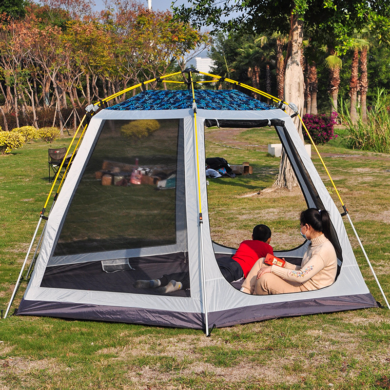 Outdoor Waterproof Gazebo Garden Tent Ventilation Classic Pavilion Tent The Four-sided Pergola Opens The Tent Automatically