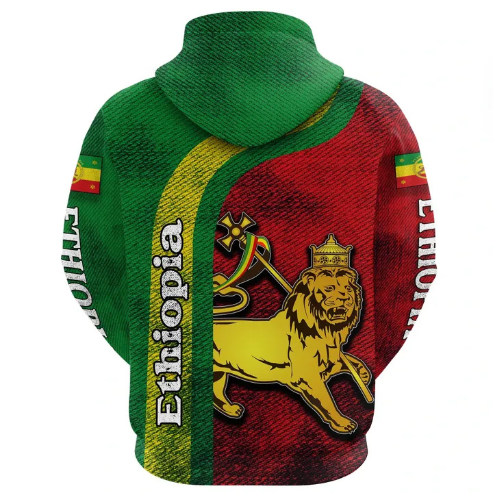 The New Ethiopian Hoodie Ethiopia Lion Rasta Clothing Wholesale Private Label Personalized Hoodies Men Custom Logo Men Hoodie