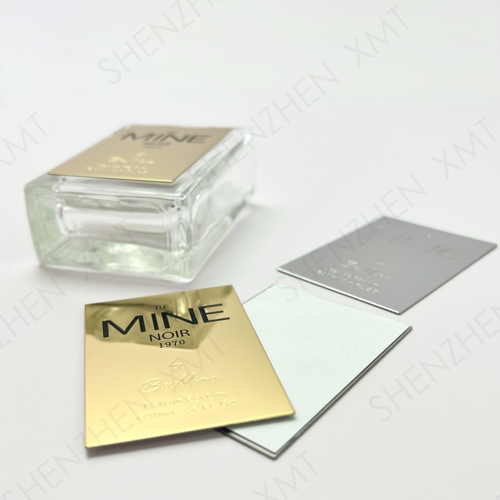 Stainless steel logo nameplate steel label stickers customized