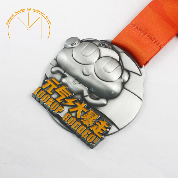 China factory design low price ODM Bespoke OEM Metal gold Souvenir fine Sports Medal With Ribbon die casting zinc alloy medals