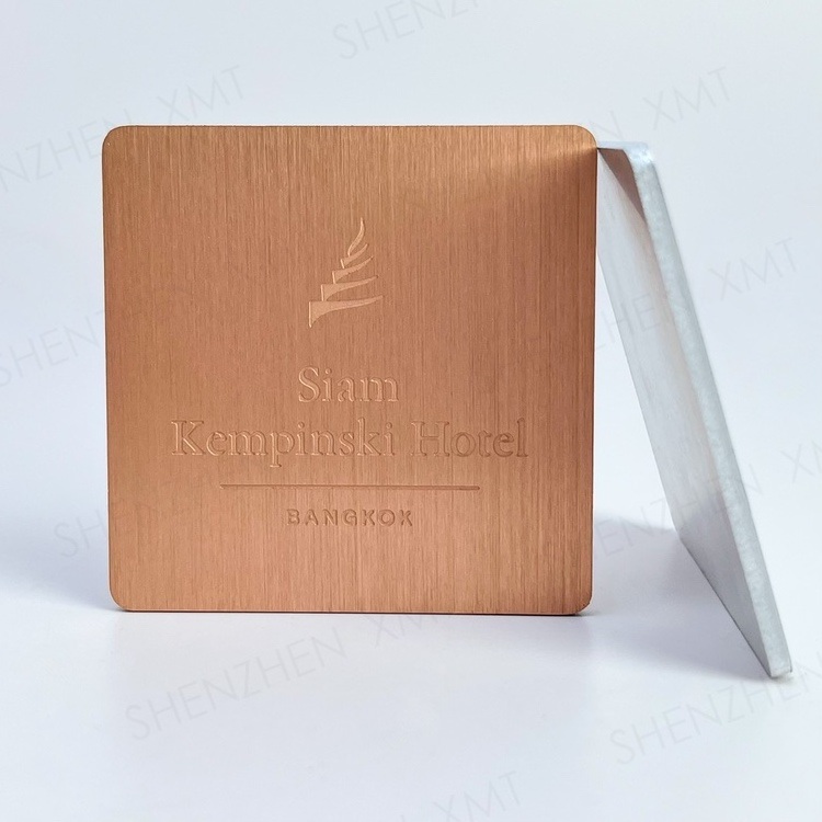 Anodized Metal Nameplate for Furniture with Laser Engraved Serial Number