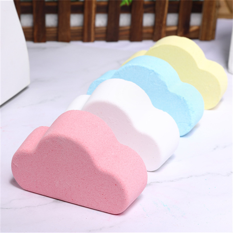 Rainbow Cloud salt essential oil moisturizing exfoliating bubble bath ball bath bombs Customized 500