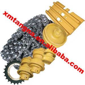 undercarriage parts excavator Track Top Carrier roller Track chain Link Shoe rubber front idler wheel sprocket for dozer d3 320