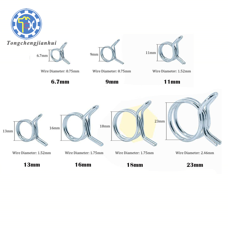 China Factory Custom Made Zinc Chrome Plated Spring Steel or Stainless Steel Pump Hose Clamp