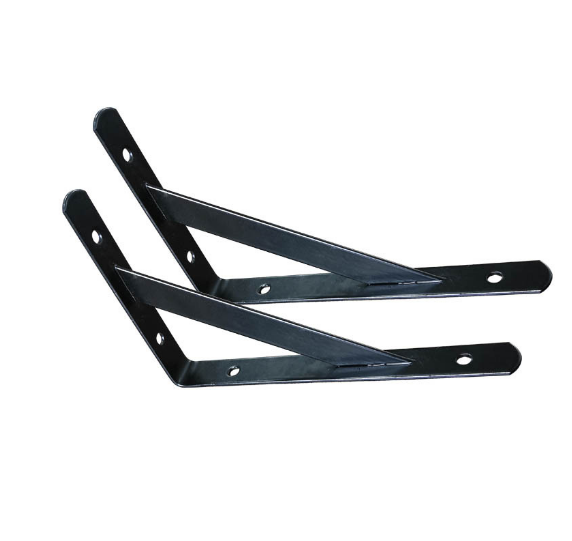 L Shelf Bracket Heavy Duty DIY Open Shelving Hardware Iron Metal Scaffold Black Wall Floating Shelf Brackets