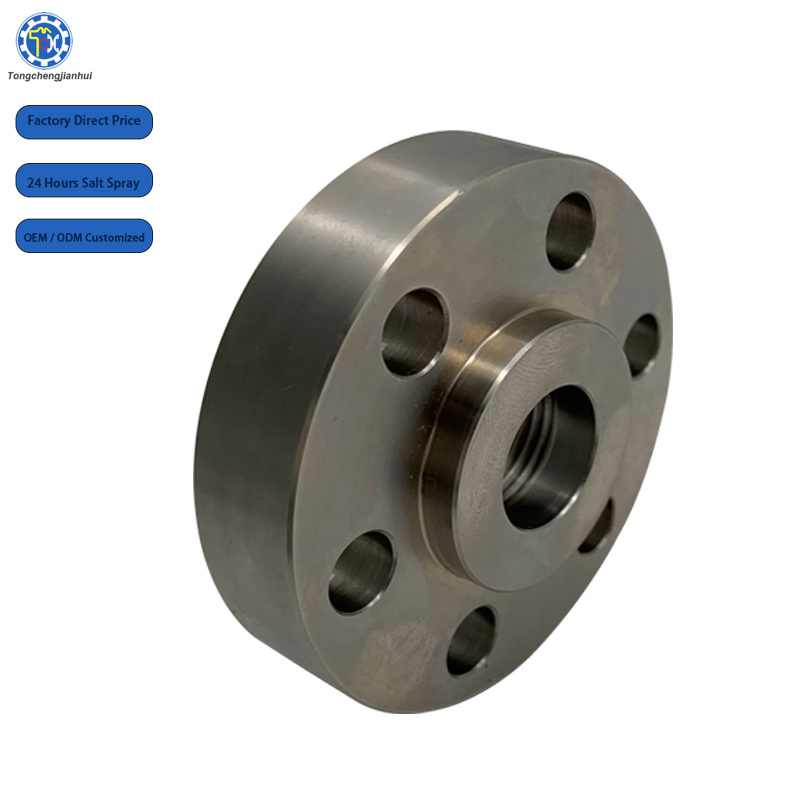 Customized Precision CNC Machined Carbon 304 Stainless Steel Flat Weld Neck Flange