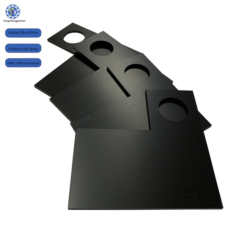 Flat Sheet Metal Fabrication Zinc Plated Steel Anodized Aluminum Corner Joint Bracket Plate For Wood