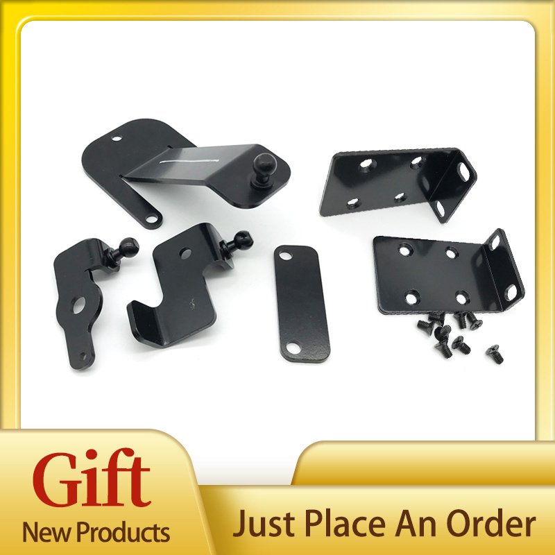 Best Selling Heavy Duty Black Powder Coated Steel Interior Exterior Door Lock Barricade Brackets