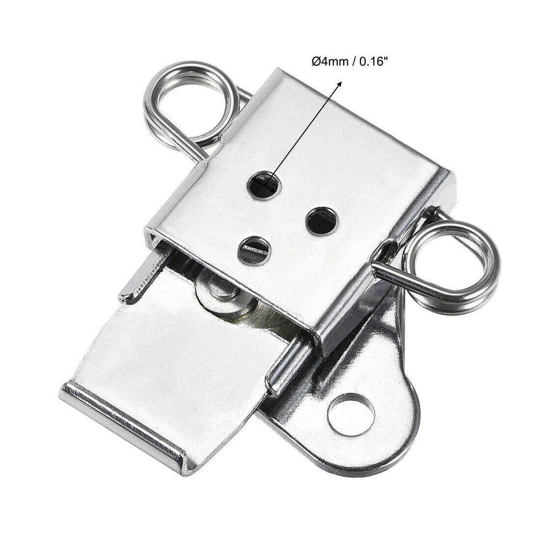 Sheet Metal Stamping Iron Spring Loaded Butterfly Twist Toggle Latch Large Keep Steel Clamp Clip For Lock