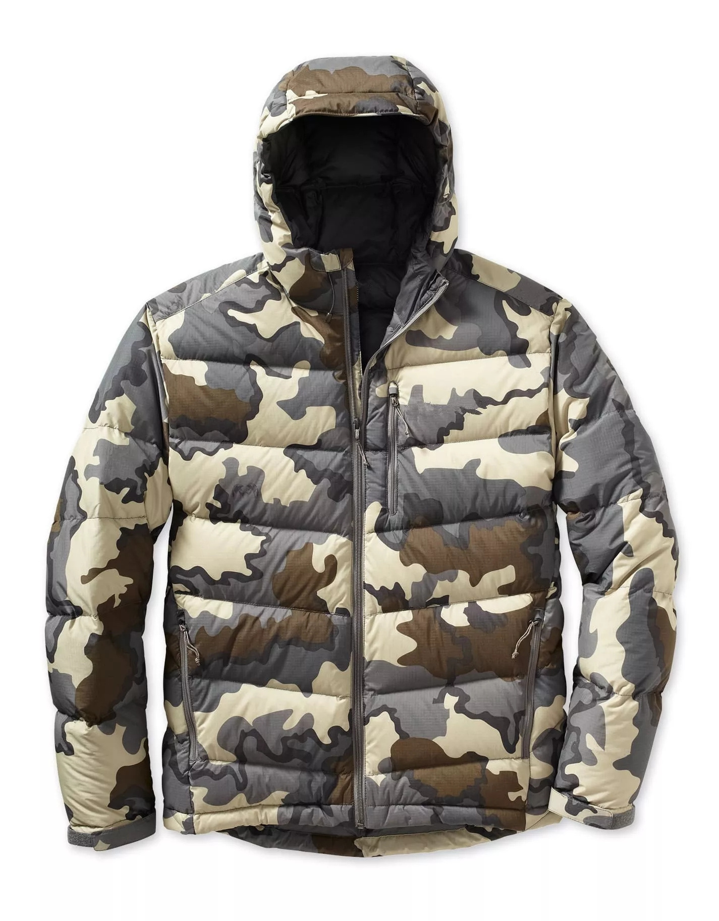 New Design Camo Down Jacket High Quality Custom Ultra Light Duck Down Filled Winter Hunting Jacket Men