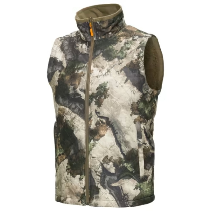 High Quality Outdoor Camouflage Hunting Vest Reversible With Fleece Warm Mens Vest