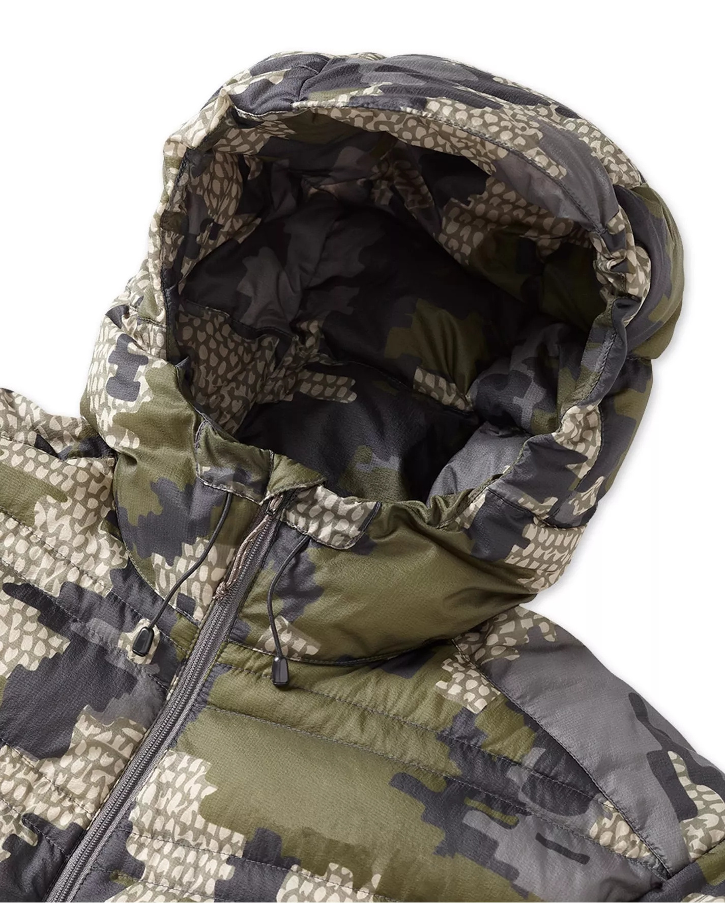 New Design Camo Down Jacket High Quality Custom Ultra Light Duck Down Filled Winter Hunting Jacket Men