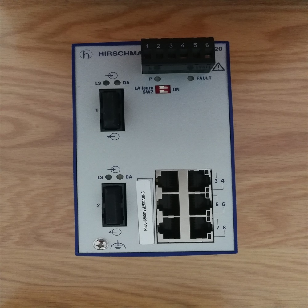 Hirschmann  RS20-0800M2M2SDAUHH/HC   unmanaged 8 ports  OpenRail Fast Ethernet  industrial Switch