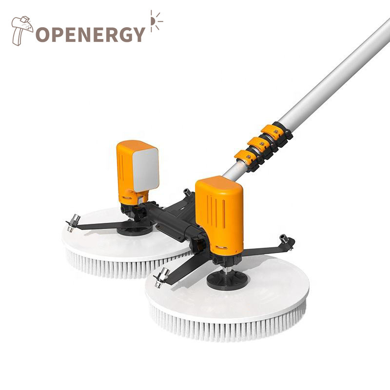 Cleaning Solar Panel Brush Equipment Rotary Double Head Solar Cleaning Tool for solar tablecloths solar cleaning machine