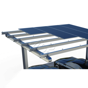 Metal construction for solar panel ground pv mounting structure ground mount BIPV aluminum bracket solar carport system