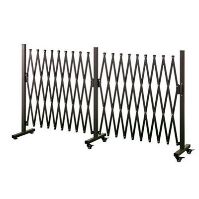 Outdoor Metal Retractable Fence Safety Barrier Traffic Double Folding Security Gate Folding Door Gate W Scissor Gate Fence