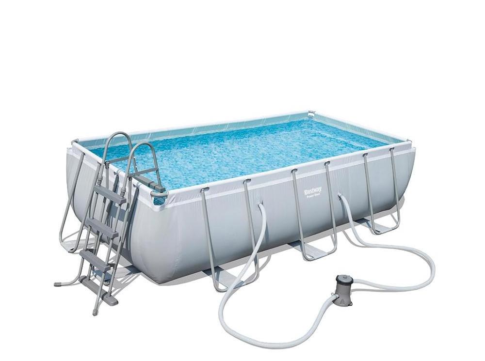 Bestway 56441 rectangular metal above ground swimming pool 4-6 person container stainless steel pool for homes Customs Data