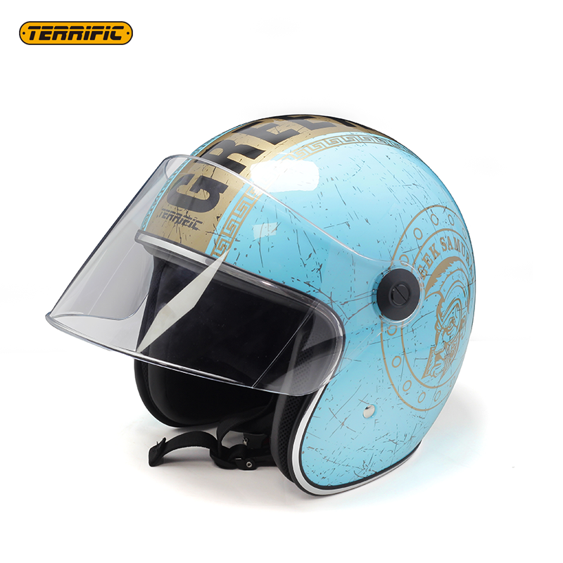 Rapid Street Helmet Unisex Adult Cool Rider Equipment Four Seasons Street Touring carbon fiber half Face Motorcycle Helmet