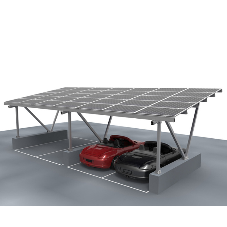 Solar Carport Cheap Aluminium Solar Panel Metal Aluminum Natural Anodized Garages, Canopies & Carports Garage for Aluminum Cars