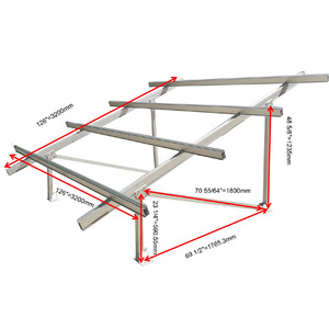 Tracker Dual Axis System Hdpe Ballast Flat Roof Mount Brackets Solar Pv Ground Mounted Racking Systems