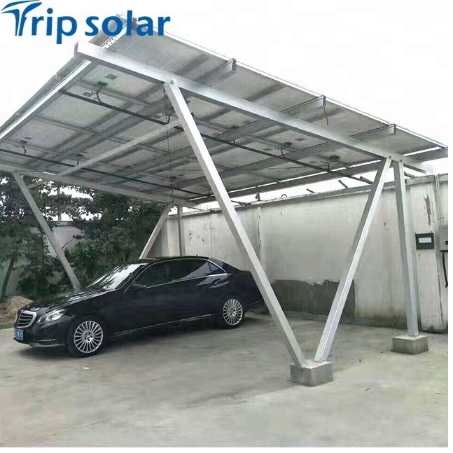 Solar Carport Cheap Aluminium Solar Panel Metal Aluminum Natural Anodized Garages, Canopies & Carports Garage for Aluminum Cars