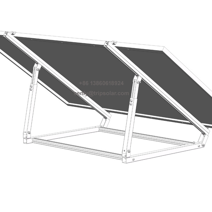 adjustable wall ground yard flat roof triangle solar panels tilt mounting brackets for pv structure systems balcony solar