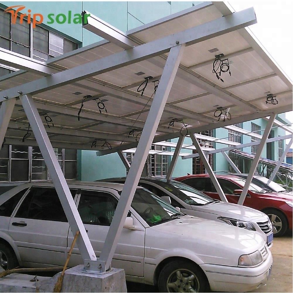 Solar Carport Cheap Aluminium Solar Panel Metal Aluminum Natural Anodized Garages, Canopies & Carports Garage for Aluminum Cars