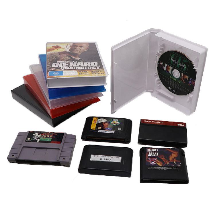 Transparent PP Universal Plastic Game Card Case for NES/SNES/N64/Sega Games Cartridges Card Case