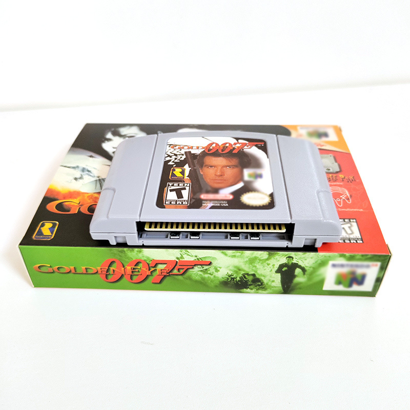 In Stock USA Version English Language Retro Video Games Cartridge N64 Games Golden Eye 007 with retail box