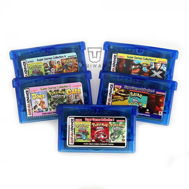 English EN Classic Console Card 32 Bit Multi 22  In 1 Game Cartridge for Nintendo Gameboy Advance