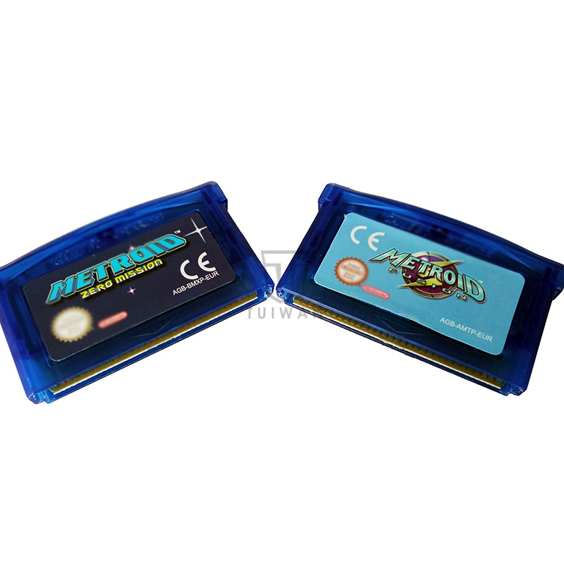 Video Game Cartridge 32 Bit Game Console Card for GBA Action adventure Games Series Metroid Fusion